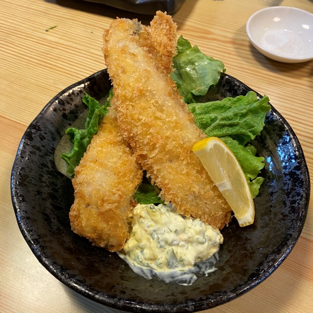 外はさくっとしたアジフライ